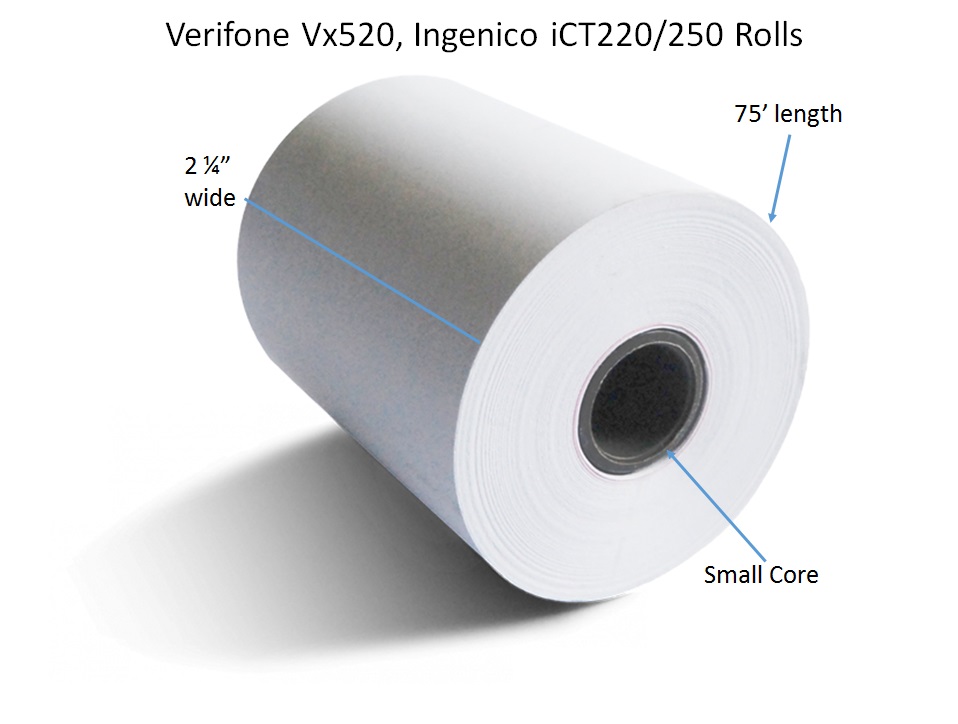 Thermal Paper 3.125 x 165' Heavy Weight GTS #1043 - Graphic Tickets