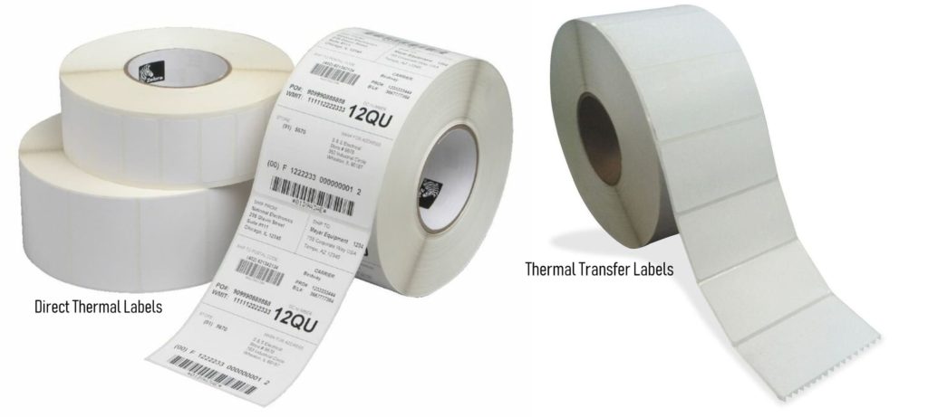 Direct thermal on sale transfer labels